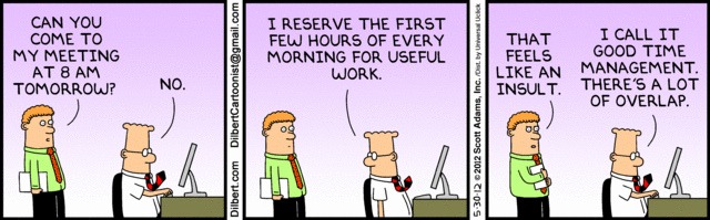 Good Time Management Dilbert
