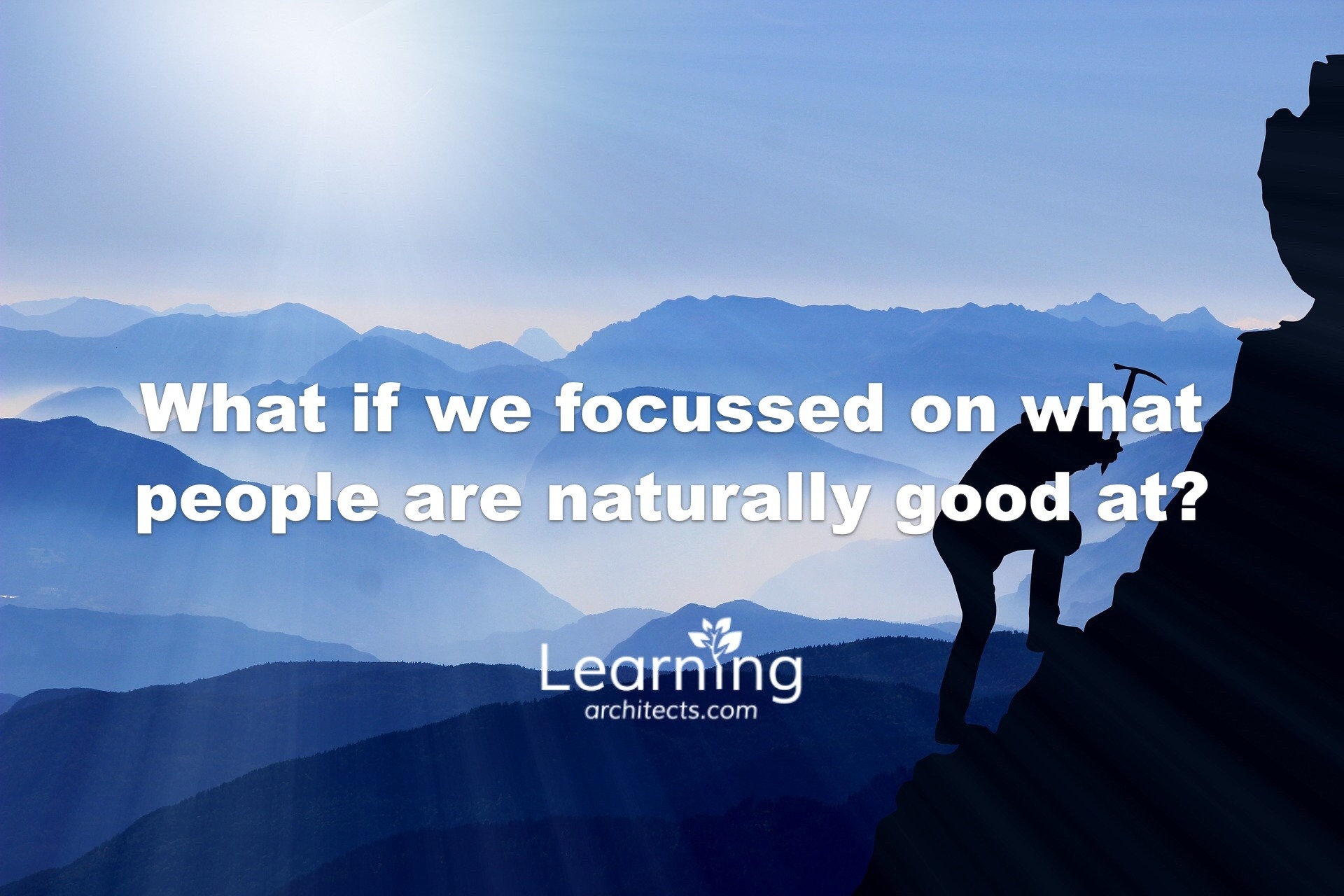 What if We Focussed on What People are Naturally Good at