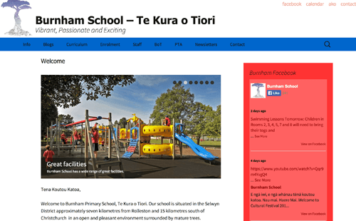 Burnham School Web Site Redesign