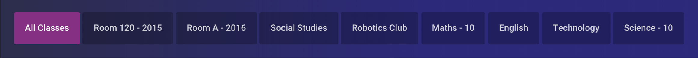 Student Dashboard Menu