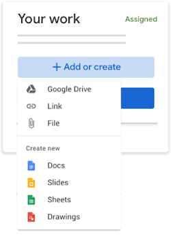 How to create documents and complete assignments in Google Classroom