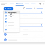 create assignment Google Classroom