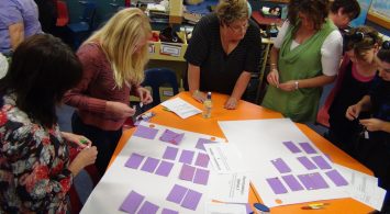 Staff Brainstorming Around Table