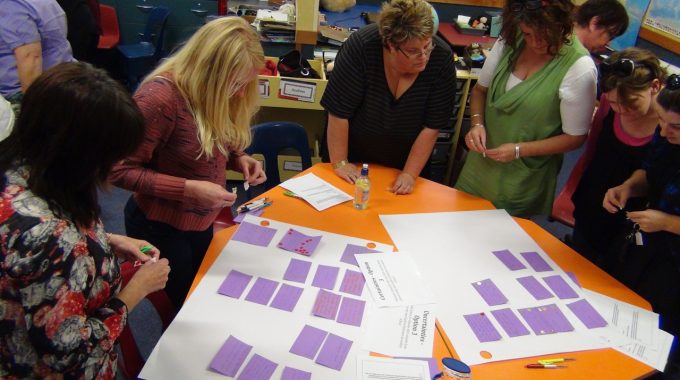 Staff Brainstorming Around Table