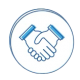 trust-Gallup-report icon of two hands shaking
